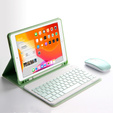 Carcasă + tastatură iPad 10.2 7/8/9 gen 2019/2020/2021, Keyboard Cover Pen Slot, verde
