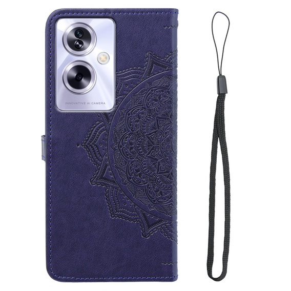 Cu clapetă pentru Oppo A79 5G, Mandala, violet