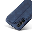 Carcasa cu clapetă pentru Samsung Galaxy S23 Plus, ERBORD Retro, albastru