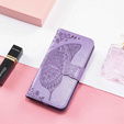 Cu clapetă pentru Oppo Reno 13F / Oppo Reno 13FS, Butterfly, violet