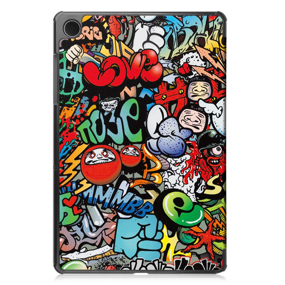 Husă pentru Samsung Galaxy Tab A9, Smartcase, graffiti