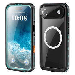 Husă pentru iPhone Air, impermeabilă IP68, SHELLBOX MagSafe, negru