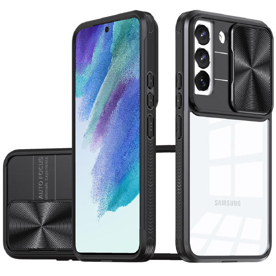 Huse pentru Samsung Galaxy S21 FE, Slide Camera, negru