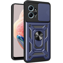 Husă blindată pentru Xiaomi Redmi Note 12 4G, CamShield Slide, albastru