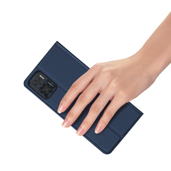 Dux Ducis Huse pentru Motorola Moto E22 / E22i, Skinpro, albastru închis