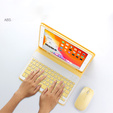Carcasă + tastatură iPad 10.2 2019 / 2020 / 2021, galben