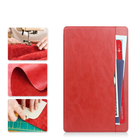 Huse pentru Samsung Galaxy Tab A9, Business Card, roșu