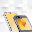 Huse pentru Samsung Galaxy Z Flip7 FE / Z Flip6, Fusion Hybrid, transparentă