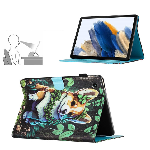 Huse pentru Samsung Galaxy Tab A9 X110 / X115, corgi dog
