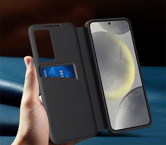 Husă tip portofel Smart View pentru Samsung Galaxy S25 FE