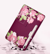 Huse pentru Samsung Galaxy Tab S7 FE, Suritch Full Body Marble, maroon