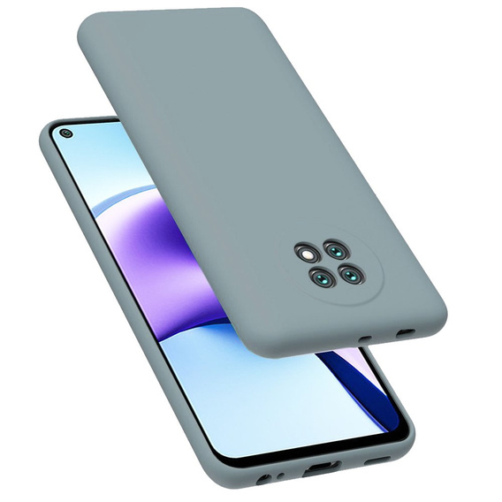 Husa pentru Xiaomi Redmi Note 9T 5G, Silicone Lite, gri lavanda