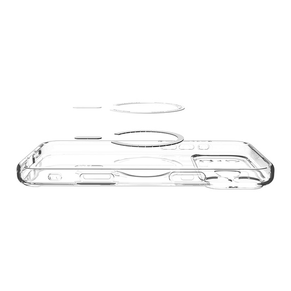 Carcasă Spigen Ultra Hybrid MagSafe pentru iPhone 17 Pro Max, transparentă / albă