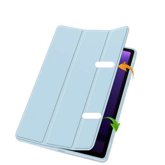 Husă pentru Samsung Galaxy Tab S10 Lite / S10 FE / S9 FE, Smartcase cu spațiu pentru stylus, albastru