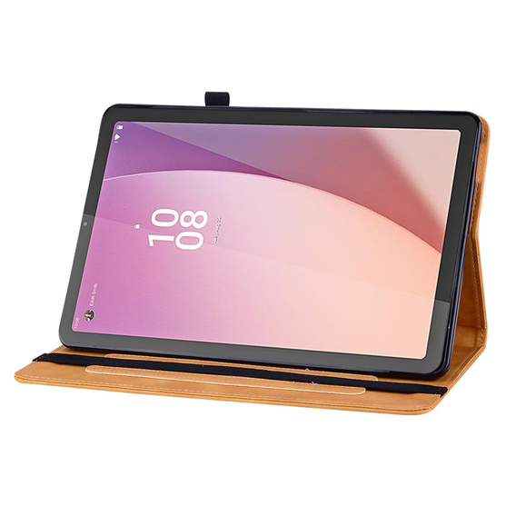 Huse pentru Lenovo Tab M9, Wallet Pen Slot, galben