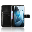 Cu clapetă pentru OnePlus 13, Crazy Horse Wallet, negru