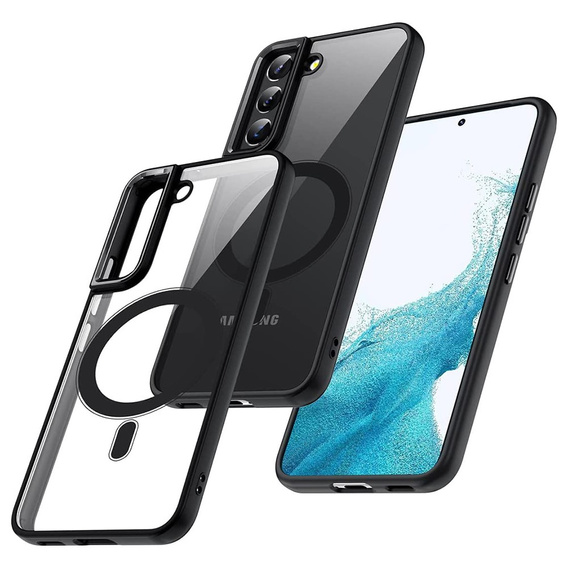 Huse pentru Samsung Galaxy S22 5G, ERBORD Hybrid MagSafe Case, negru
