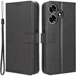 Cu clapetă pentru Infinix Hot 30i, Wallet Smart Magnet, negru
