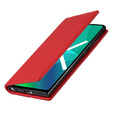 Husă din piele pentru Samsung Galaxy S22, ERBORD Grain Leather, roșu
