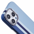 Carcasa pentru iPhone 16 Pro, Carbon Fiber MagSafe, albastru