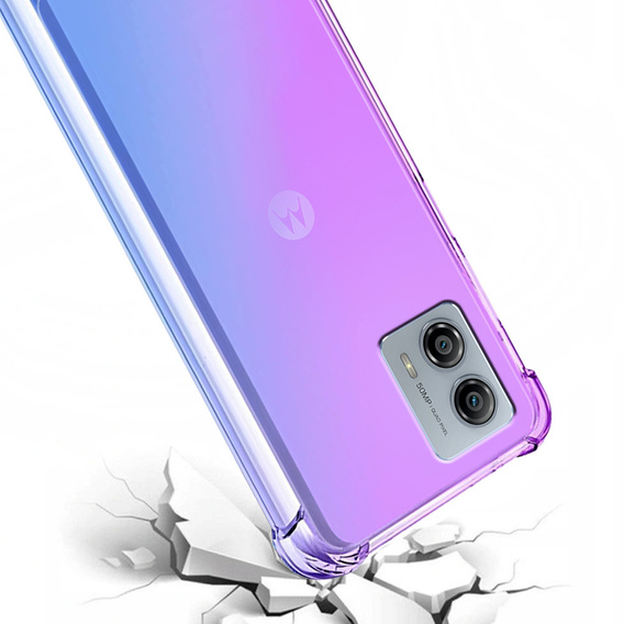 Husa pentru Motorola Moto G73 5G, Gradient Dropproof, Violet / albastru