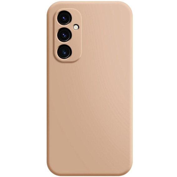 Carcasa pentru Samsung Galaxy A15, Silicone Lite, roz + sticlă 9H