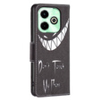 Cu clapetă pentru Infinix Hot 40i, Wallet, Don't Touch My Phone negru