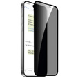 2x Sticlă de confidențialitate temperată pentru iPhone 12 Pro Max, ERBORD 9H Easy App Anti-Peep