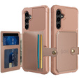 Husa pentru Samsung Galaxy S23 FE, Card Holder Kickstand, roz
