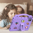 Husă pentru copii pentru Lenovo Tab M11, Cute Patterns, cu suport, violet