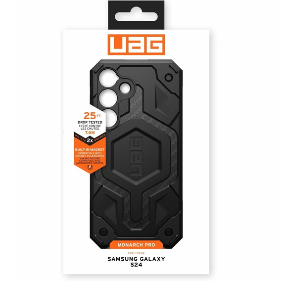 Urban Armor Gear Huse pentru Galaxy S24, Monarch Pro MagSafe, negru
