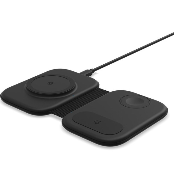 3w1 Bezprzewodowa ładowarka indukcyjna do MagSafe, Czarna