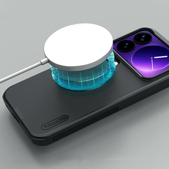 Husă NILLKIN Frosted Shield Pro MagSafe pentru Xiaomi 17 Pro Max, negru