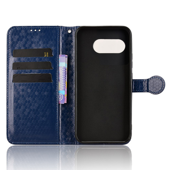 Husa cu clapetă pentru T Phone 3 5G, Wallet Rhombus, albastru