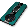 Carcasă pentru Realme 12 Pro 5G / 12 Pro+ 5G, Leather Kickstand Ring, verde