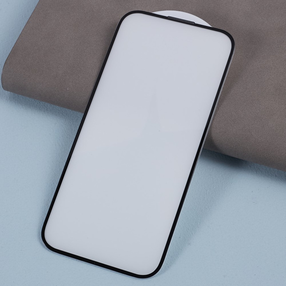 Sticlă temperată 3D pentru iPhone 15 Pro Max, cu capac pentru difuzor, negru