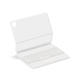 Husă de tastatură pentru iPad Air 11" 2024, Magnetic Keyboard Touchpad, alb
