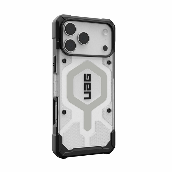 Geantă Urban Armor Gear pentru iPhone 17 Pro Max, Pathfinder MagSafe, Ice/Silver