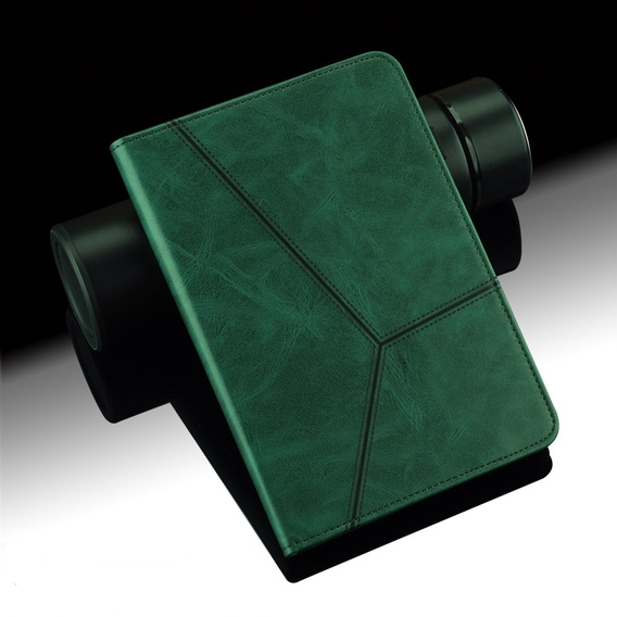 Husă pentru Samsung Galaxy Tab A9+, Classic, cu spațiu pentru stylus, verde
