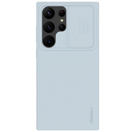 Husă NILLKIN pentru Samsung Galaxy S23 Ultra, husă CamShield din silicon pentru MagSafe, albastru
