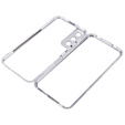 Husa pentru Samsung Galaxy S22, Magnetic Dual Glass, de argint