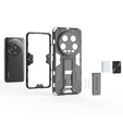 Husa pentru Xiaomi 14 Ultra, Military kickstand, negru