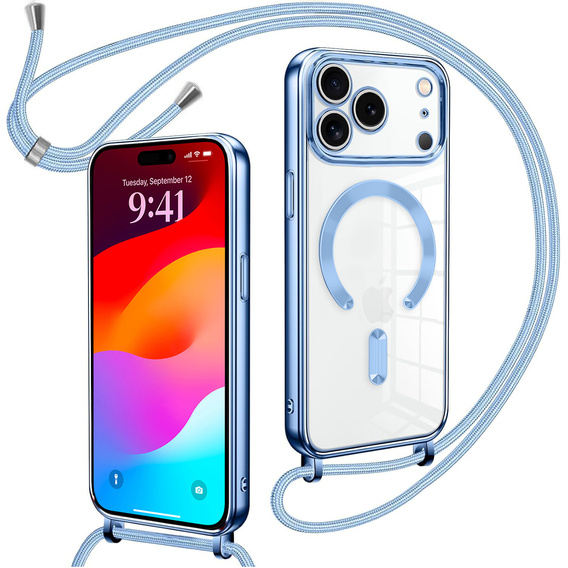 Electro MagSafe caz + lanyard pentru iPhone 17 Pro Max