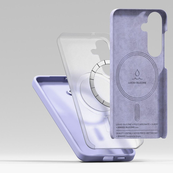 Etui Ringke do iPhone 14 Pro Max, Silicone, Deep Purple
