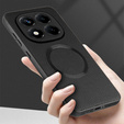 Huse pentru Xiaomi Redmi Note 14 Pro 5G, Leather Hybrid MagSafe, negru