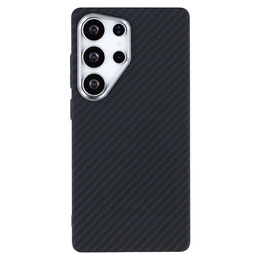 Carcasa pentru Samsung Galaxy S25 Ultra, Carbon Fiber MagSafe, negru