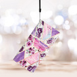Cu clapetă pentru Samsung Galaxy A25 5G, Wallet, marble & flowers, roz + sticlă 9H