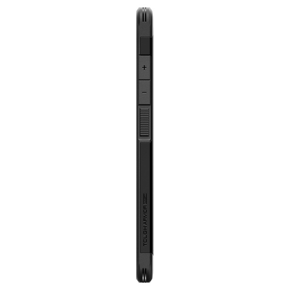 Carcasa Spigen pentru Samsung Galaxy S25 Ultra, Tough Armor Mag MagSafe, negru + 9H Tempered Glass