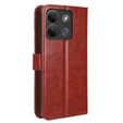 Cu clapetă pentru Infinix Smart 7 HD 4G, Crazy Horse Wallet, maro