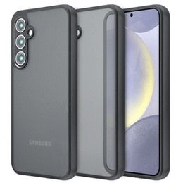 Carcasă pentru Samsung Galaxy S24, Fusion Hybrid, cu protecție pentru camera foto, transparent / negru